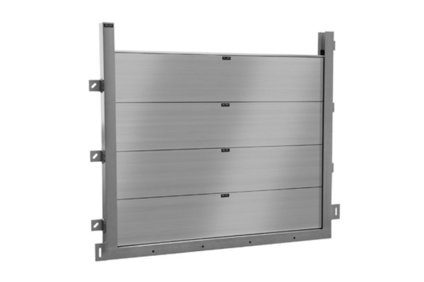 Aluminiun stop log penstock